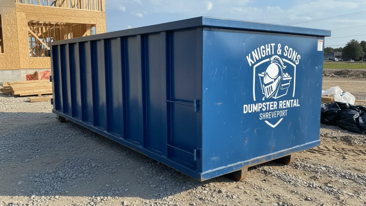 Junk Removal in Shreveport, LA &mdash; Knight & Sons Dumpster Rental Shreveport